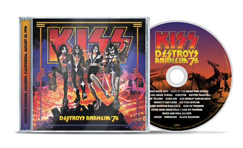 KISS New Sealed Ltd Ed 2026 50th ANNIV LIVE 1976 ANAHEIM CONCERT CD Last 1