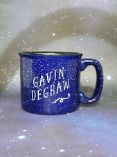 Gavin DeGraw Blue Holding that Cup Lyrics Coffee Mug Concert Merch Heavy RARE  picture