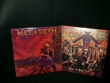 HEAVY METAL vinyl LOT xc2 MEGADETH Peace Sells 1986 + DIO This Is Your Life 2LP picture