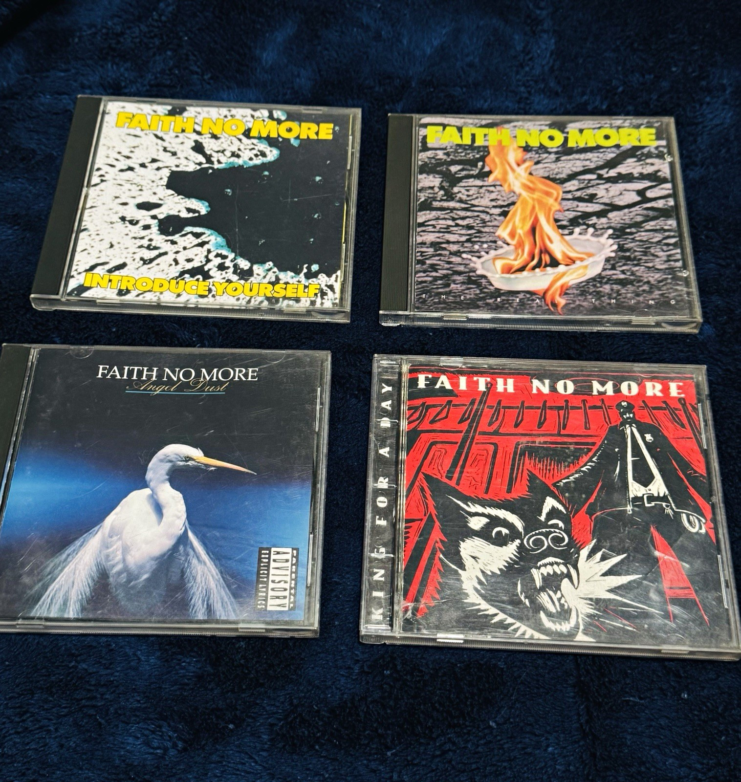 Lot of 4 Faith No More audio cd in good condition.