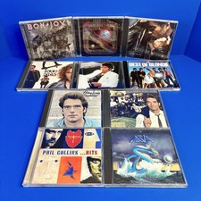 CD Lot Of 10 Bon Jovi Journey Inxs Michael Jackson Huey Lewis Asia Collins 80s picture