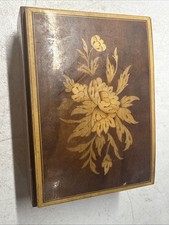 Vintage Italian Inlaid Wood Sorrento Music Box | Reuge Switzerland | Working picture