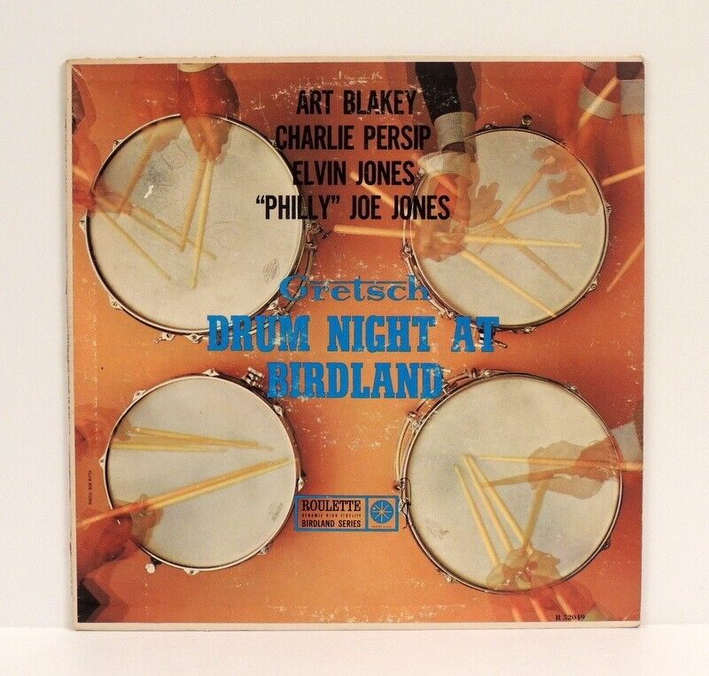 Art Blakey - Gretsch Drum Night At Birdland LP 1960 Roulette R52049 Elvin Jones