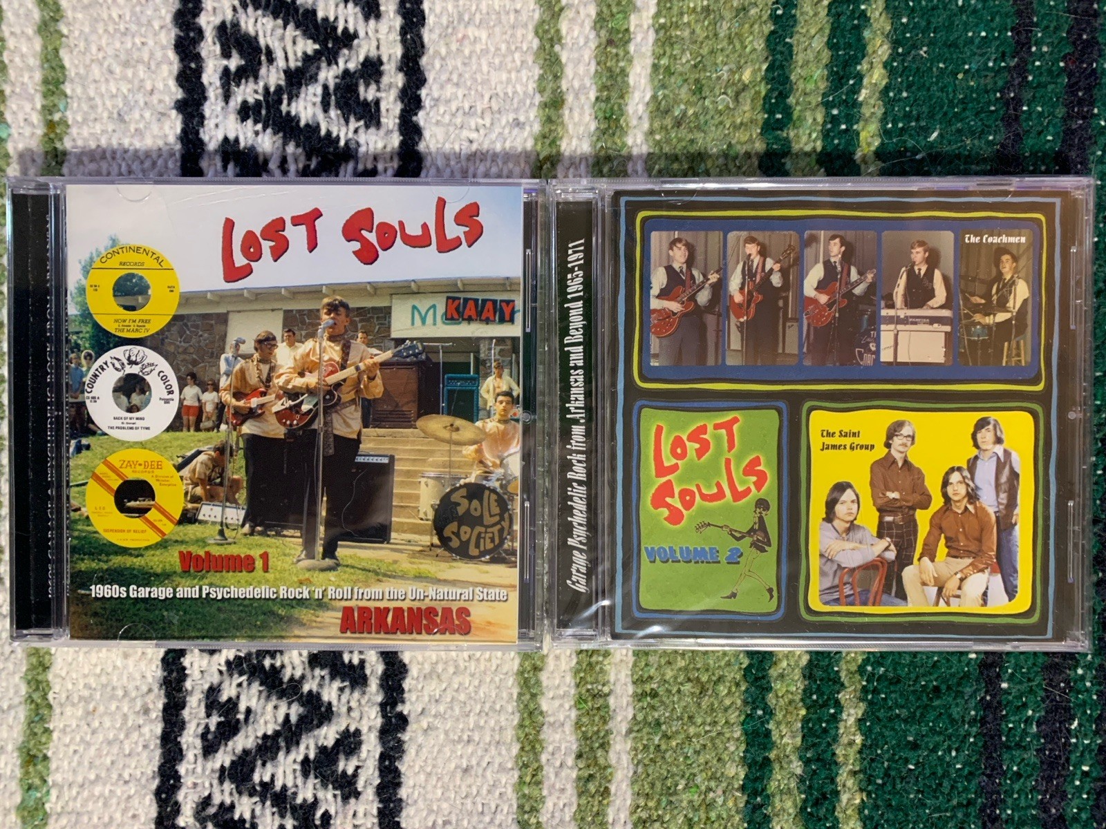 LOST SOULS VOLUME 1 & 2 - 1960s GARAGE & Psychedelic Rock From Arkansas Lot Of 2