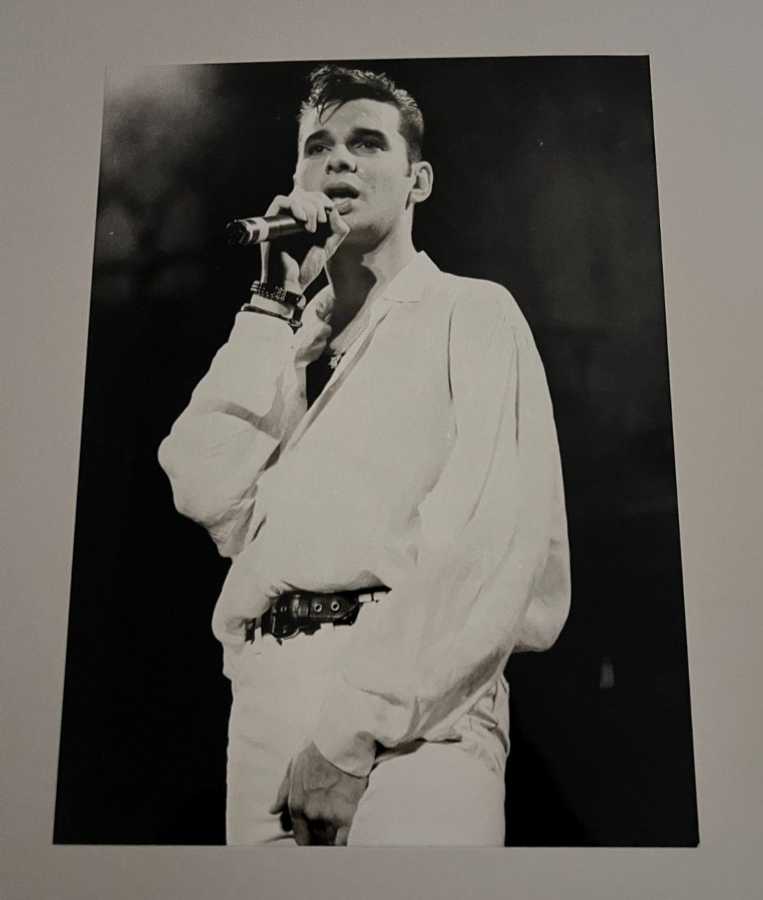 DAVE GAHAN Depeche Mode Vintage 9.5x7 B/W Press Photo Live Stage 1988 PA archive
