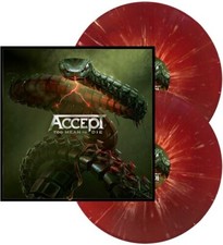 Accept – Too Mean to Die – Orange Red w White Splatter, Double Vinyl, NEW Metal picture