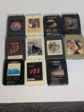 Lot of 11 Vintage 8 Track Tapes AC/DC Journey Aerosmith Styx Foreigner Police picture