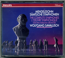 Mendelssohn The Complete Symphonies Philips 3 CD Silver Centers Sawallisch picture