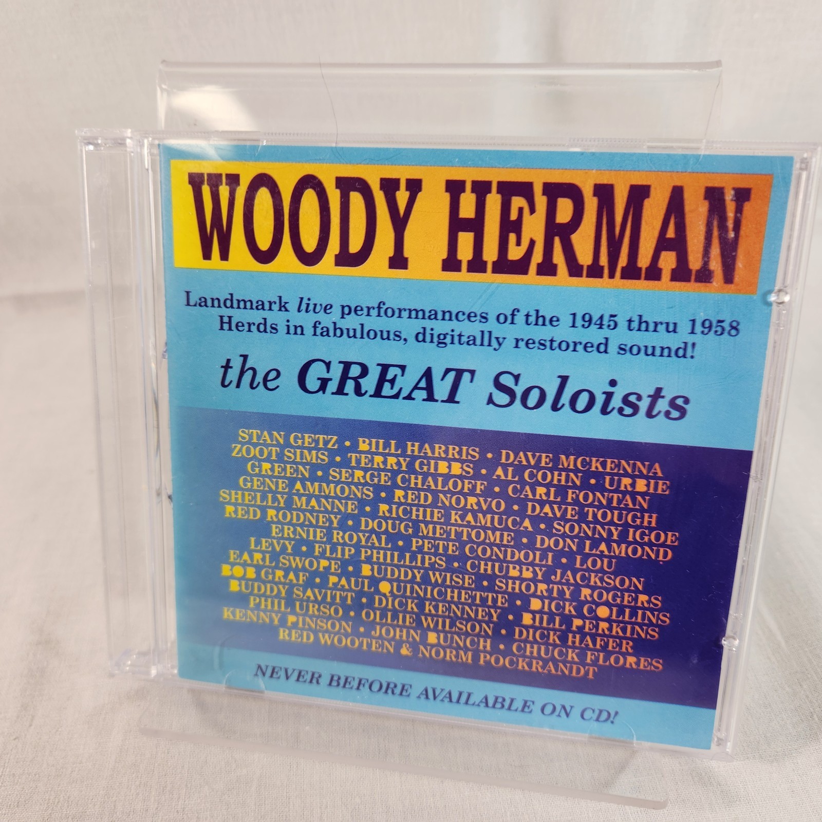 Woody Herman - The Great Soloists 1945 - 1958 ( CD ) Big Band Jazz Disc NEAR MIN