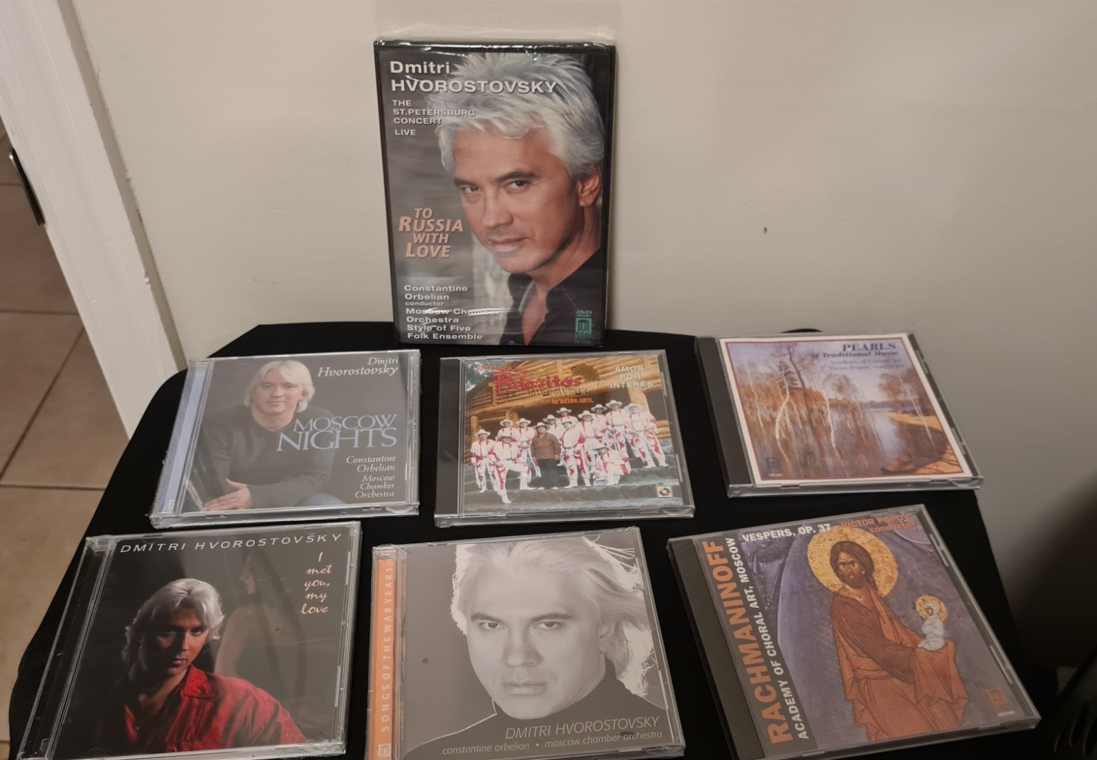 Lot 3 Dmitri Hvorostovsky CDs 1 DVD Russia Love Songs Orchestra Plus 3 Bonus Lot