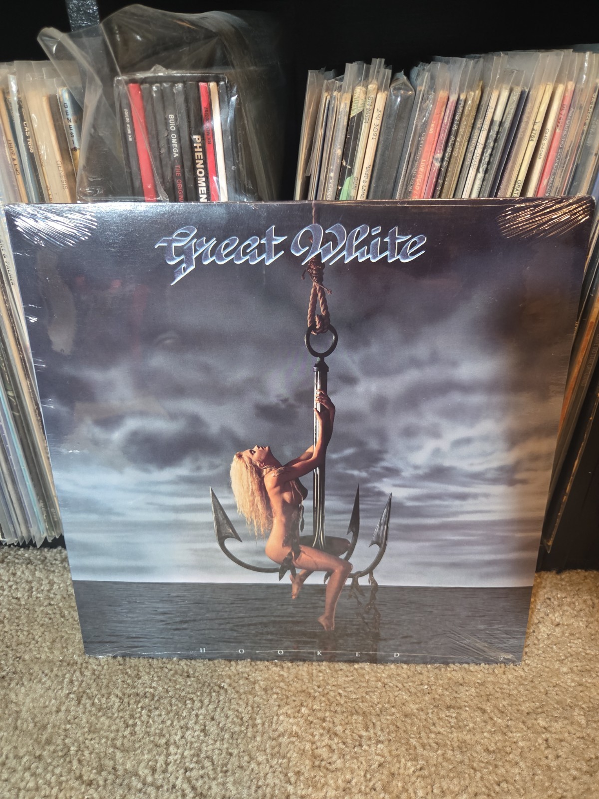 Great White Hooked Lp Vinyl 1991 1st 'UNCENSORED' Press SEALED/New NM/Mint