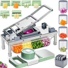 Vegetable Chopper Stainless Steel Food Cutter Potato Onion Dicer Kitchen Gadget picture