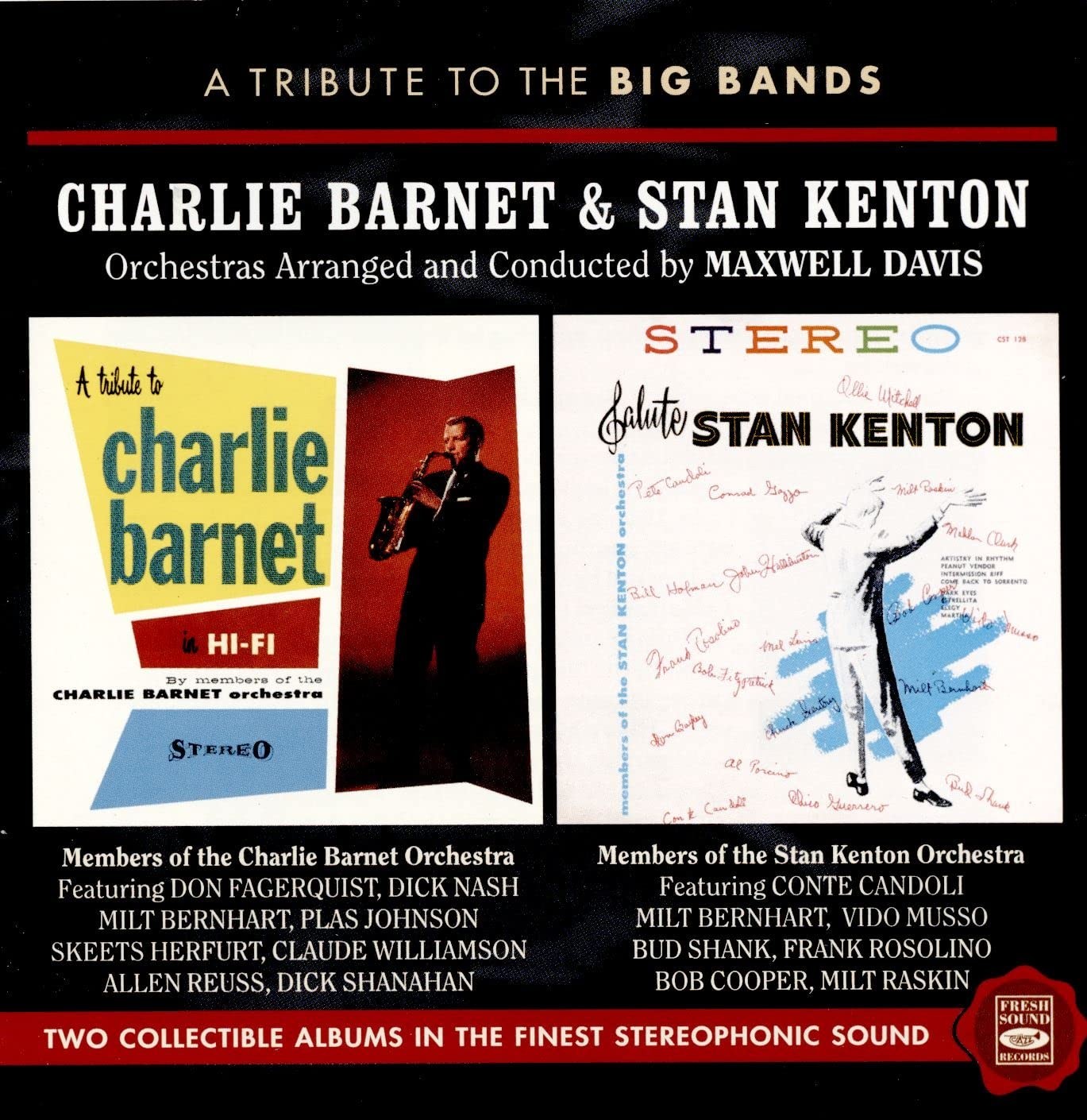 Maxwell Davis - Charlie Barnet & Stan Kenton (CD)