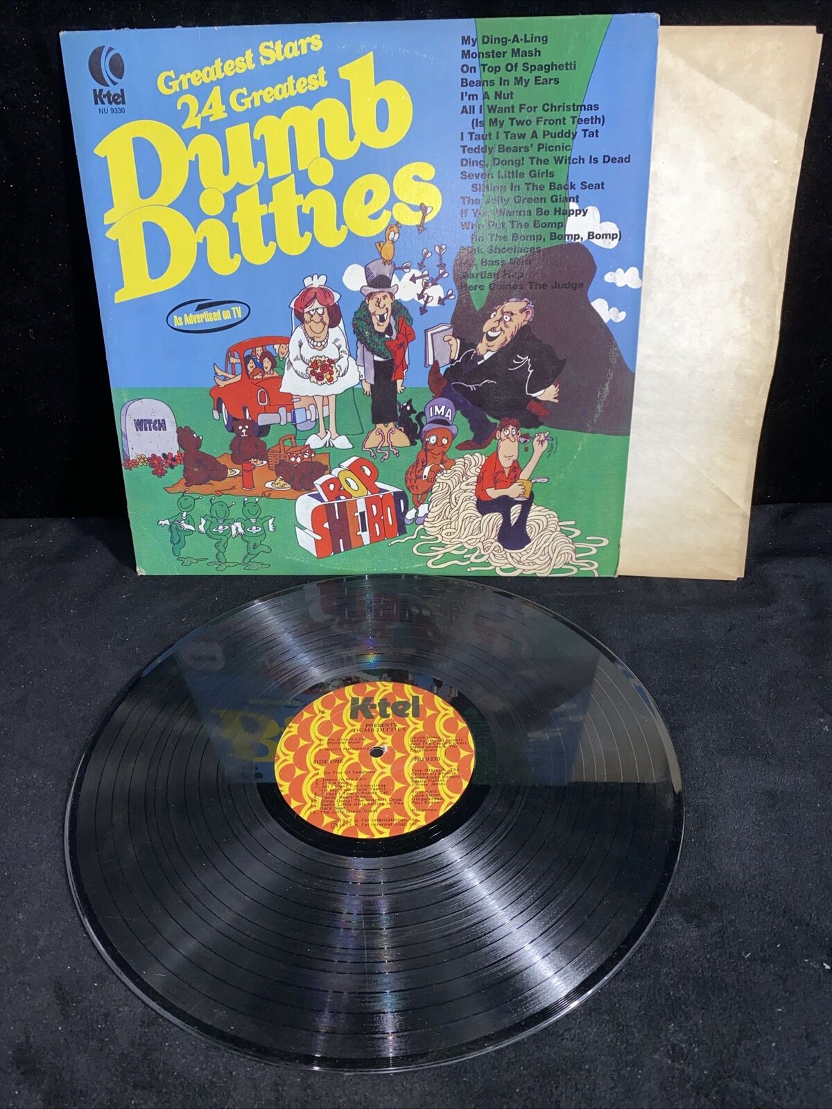 Ktel Dumb Ditties Greatest Stars 24 Greatest Album LP Vinyl Vintage 1977 VG