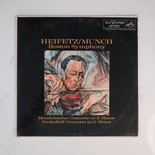 Mendelssohn Prokofiev Violin Concertos (Heifetz, Munch) LP Vinyl LM 2314 VG+ picture