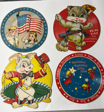 Set of 4 vintage Voco Records, I love The Flag, Tom Cat, Ringmaster, Sixpence picture