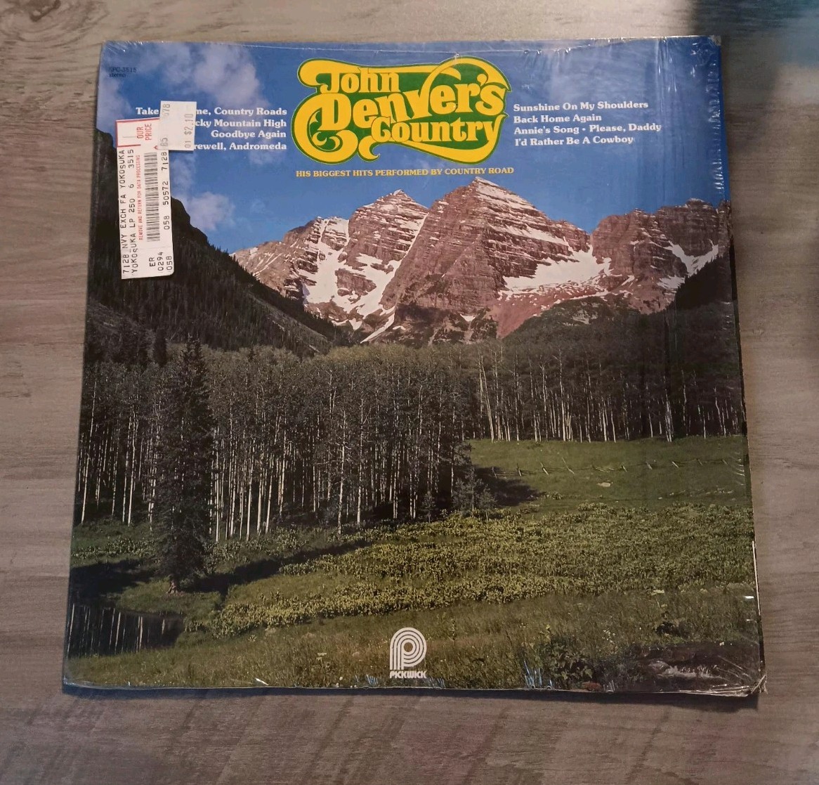 VINTAGE 1975 John Denver's Country Vinyl Record LP Pickwick Ex cond In Shrink 