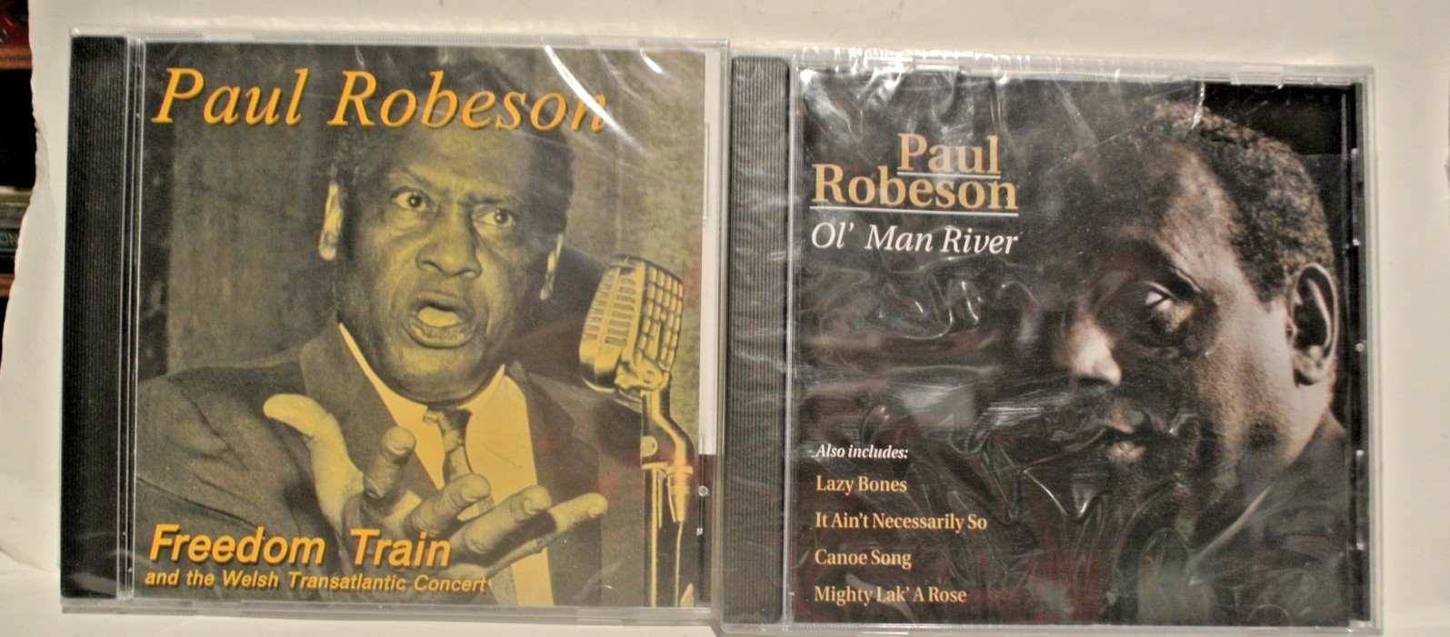 Paul Robeson 3 New CDs - Ol' Man River & Freedom Train Welsh Concert (2 copies)