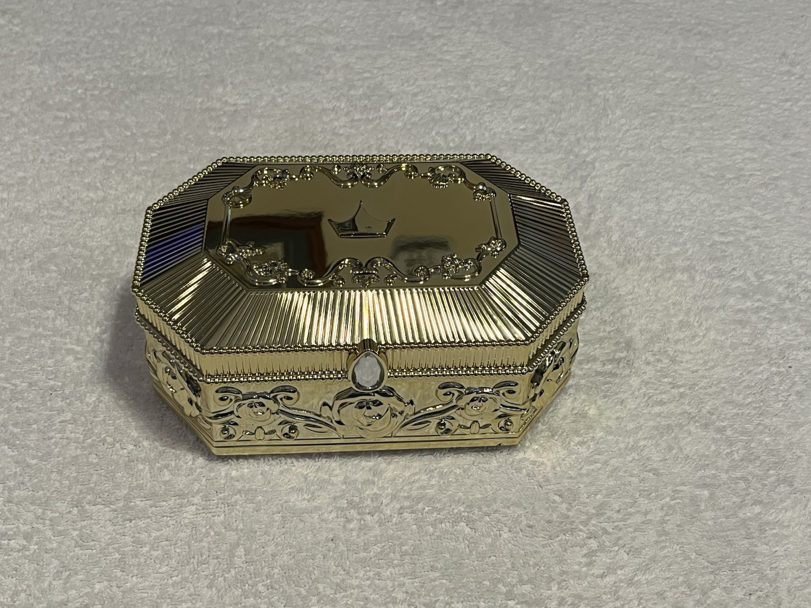 New Bath & Body Works Disney Princess Musical Music Box Gold Tested & Works