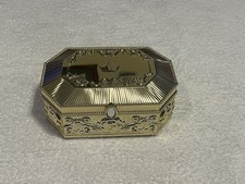 New Bath & Body Works Disney Princess Musical Music Box Gold Tested & Works picture
