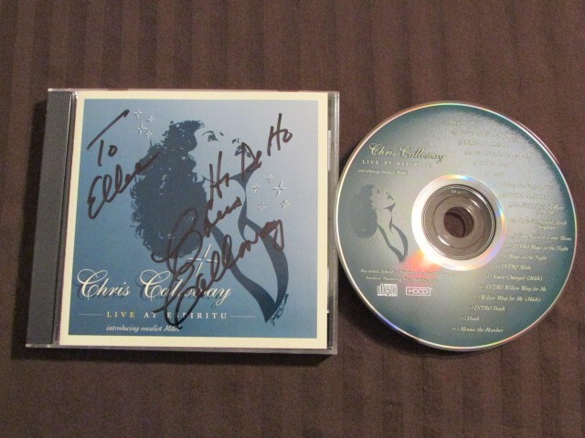 CHRIS CALLOWAY LIVE AT ESPIRITU 2009 AUTOGRAPHED 20 TRK CD JAZZ POP VOCAL VG+OOP