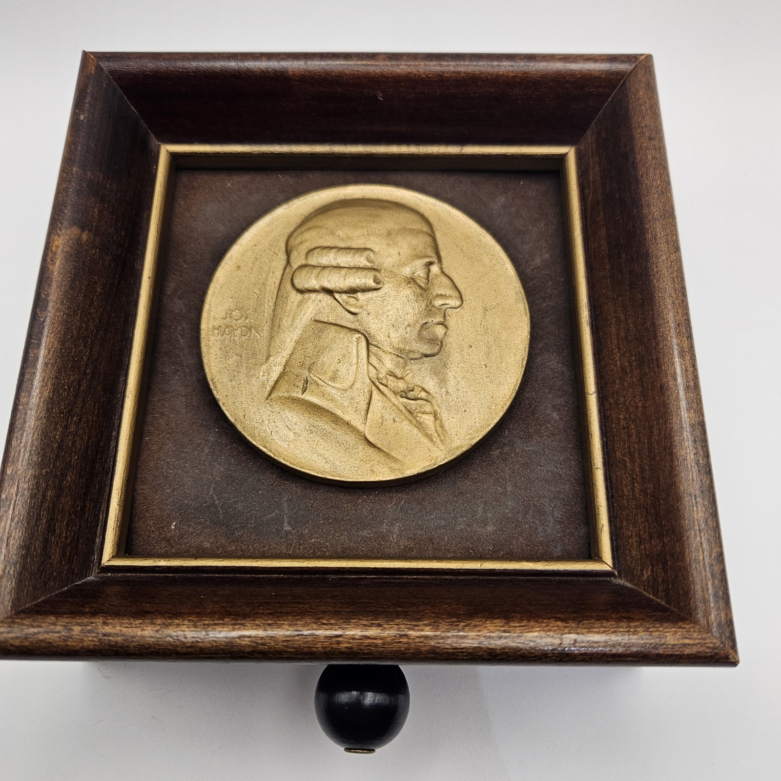 VNTG Joseph Haydn Musical Plaque Music Box Thorens Music Box made in Switzerland