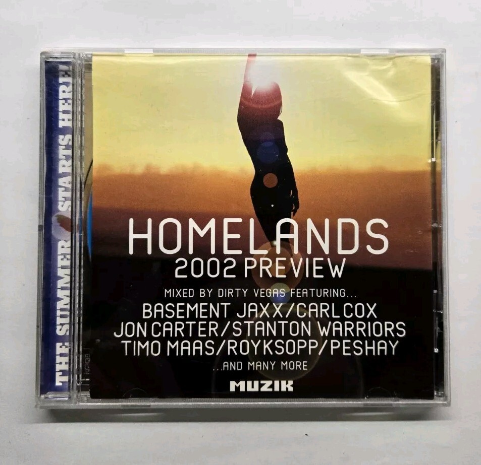 Homelands 2002 Preview Mixed By Dirty Vegas CD, 2002, Muzik