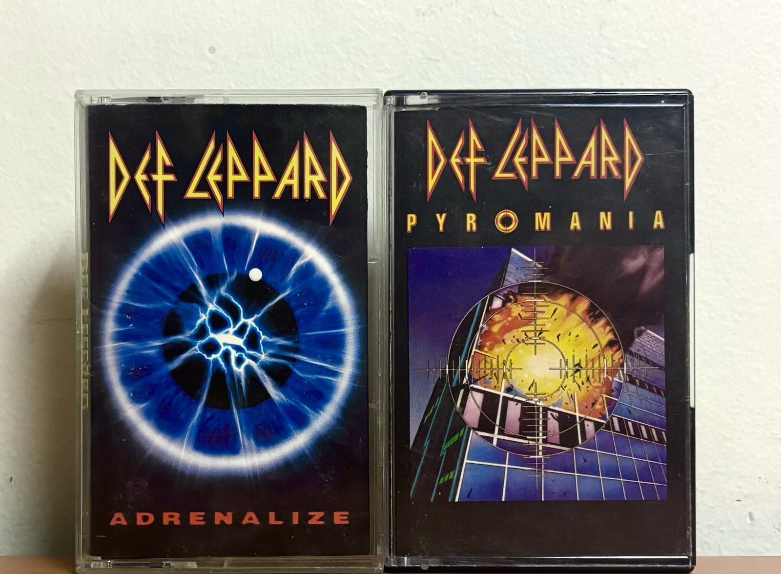 Def Leppard Pyromania Adrenalize Cassette Tape Lot of 2 Tested VG+