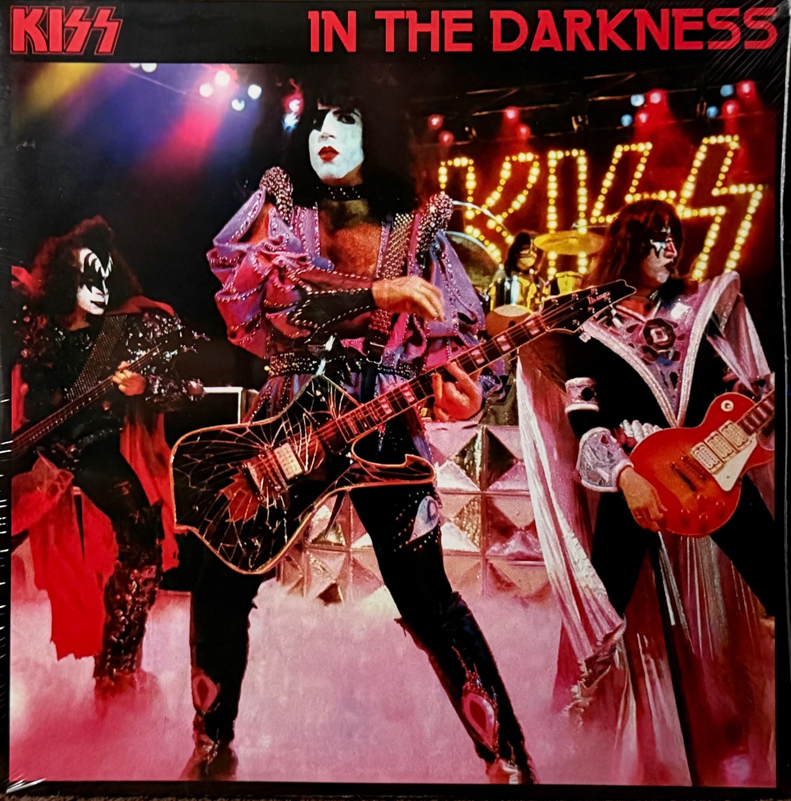 Kiss In The Darkness 2 LP Peach/Red Splatter Vinyl Live 1979 Soundboard NEW