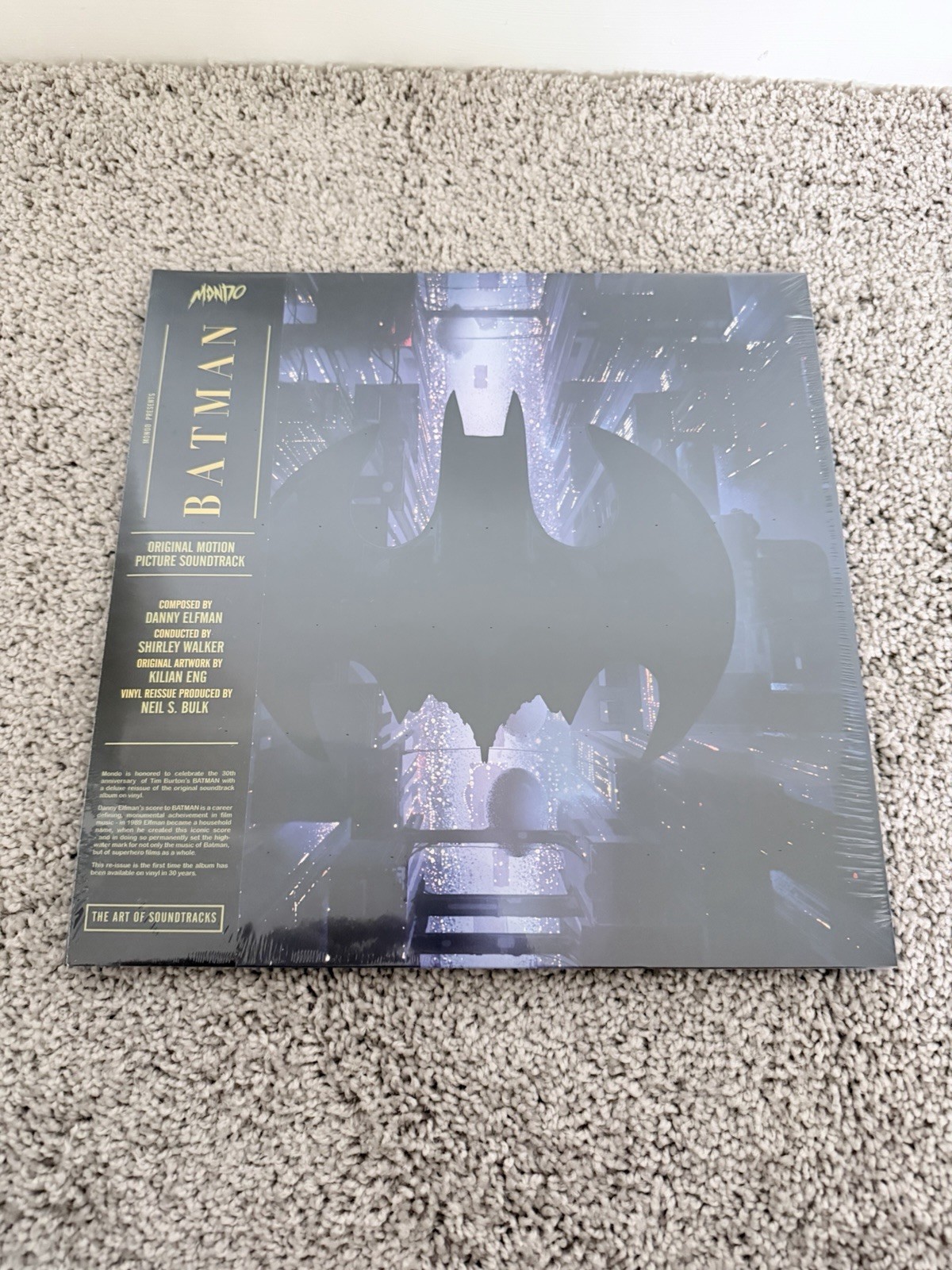 BATMAN 1989 Original Motion Picture Soundtrack LP Vinyl Mondo Elfman SEALED
