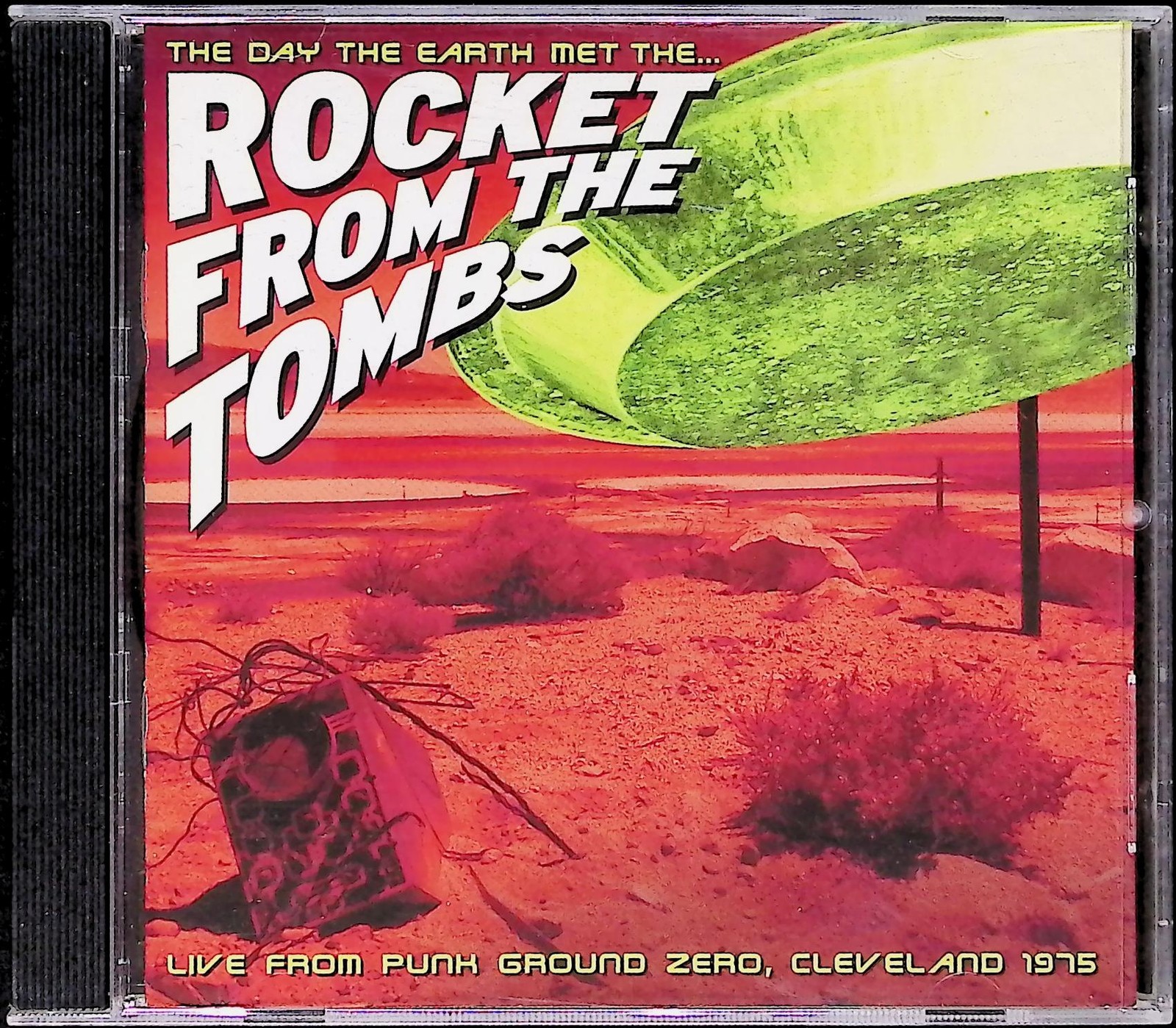 Vintage 2002 Rocket From The Tombs CD The Day The Earth Met Album Punk Rock Red
