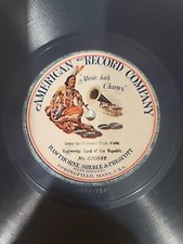 Antique 1904 BLUE American Record Company 78 rpm UNDER THE ANHEUSER BUSH 030582 picture
