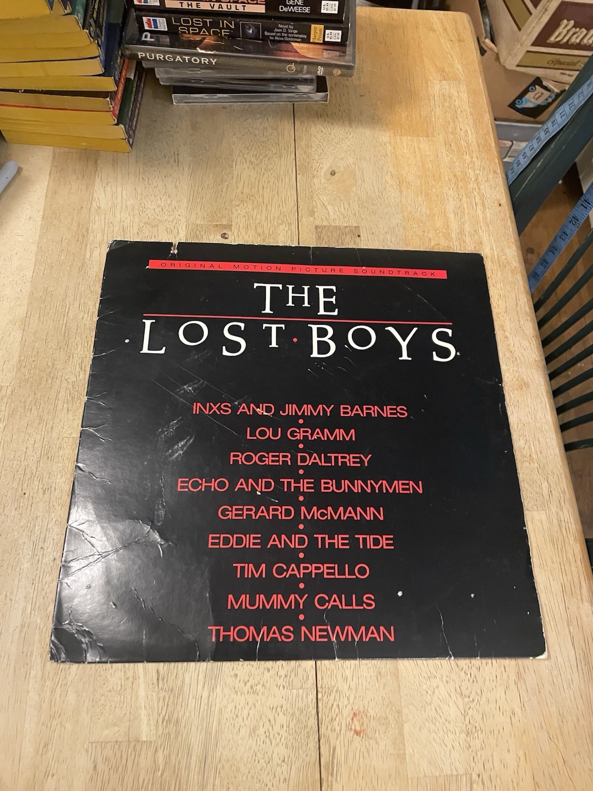 The Lost Boys 1987 Motion Picture Soundtrack LP Vinyl Atlantic G/G+