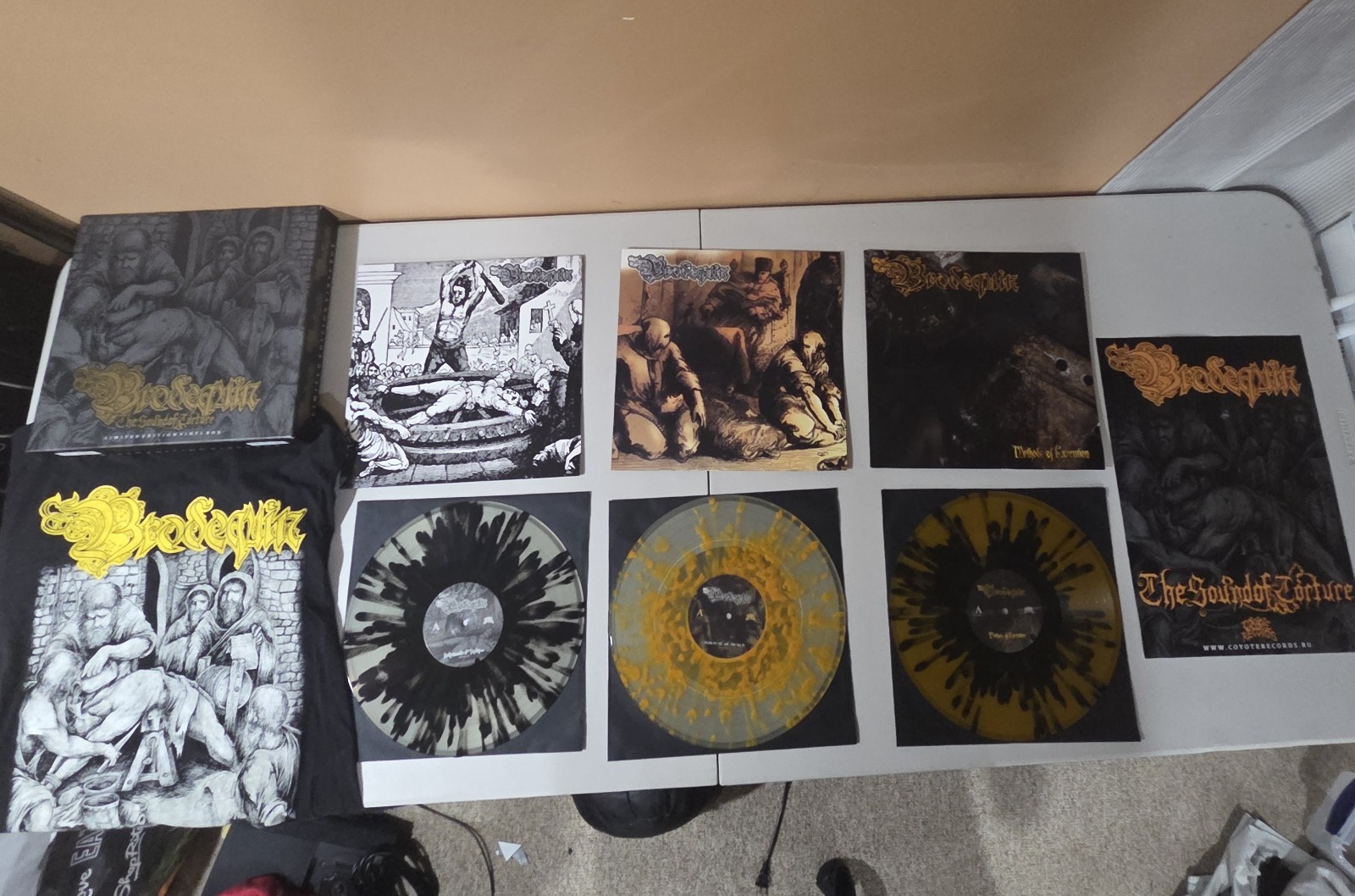 Brodequin - The Sound Of Torture 3x Splatter Vinyl Record 20/22 Coyote Records