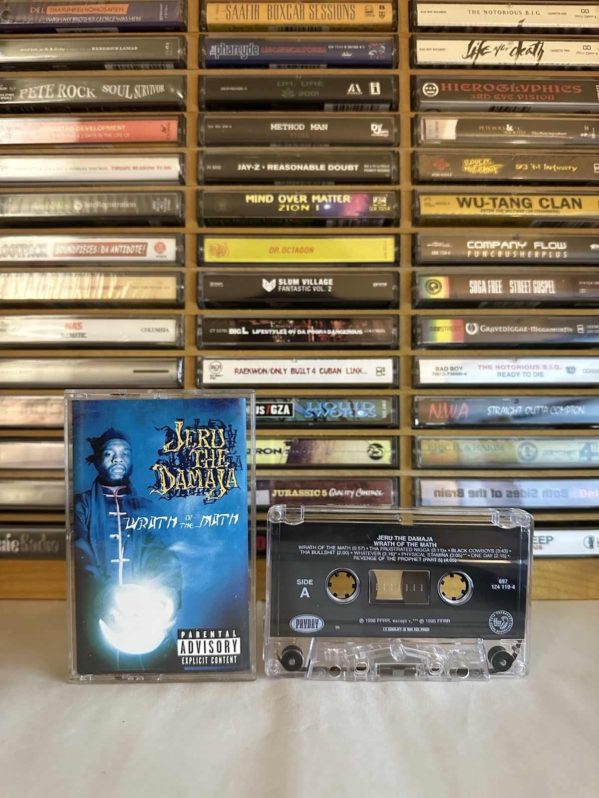 OG 1996 Wrath of the Math - Jeru Cassette VG+ | DJ Premier Afu-Ra Gang Starr