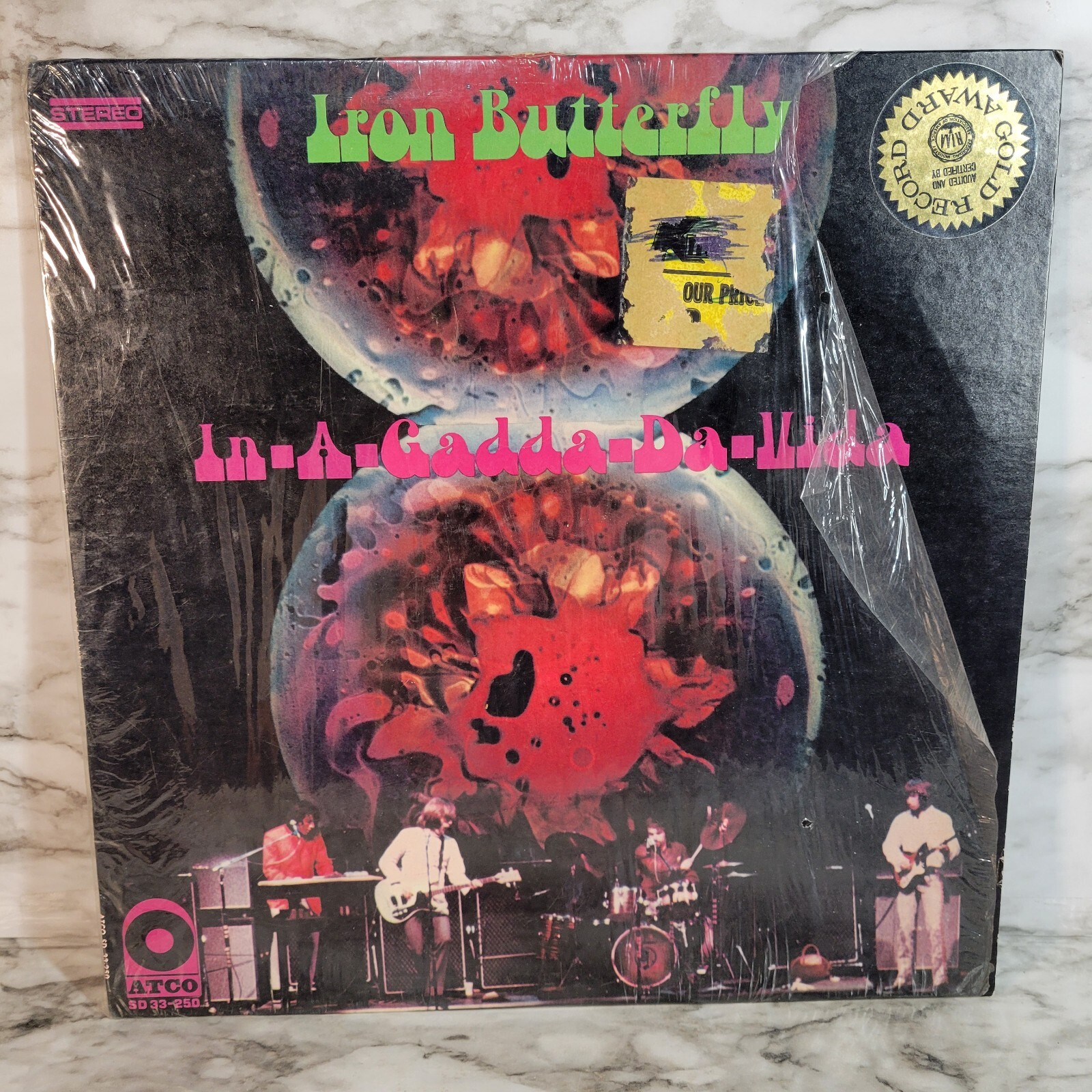 Iron Butterfly In-a-Gadda-Da-Llida SD33-250 Vintage Vinyl 1968 Shrink Read Des