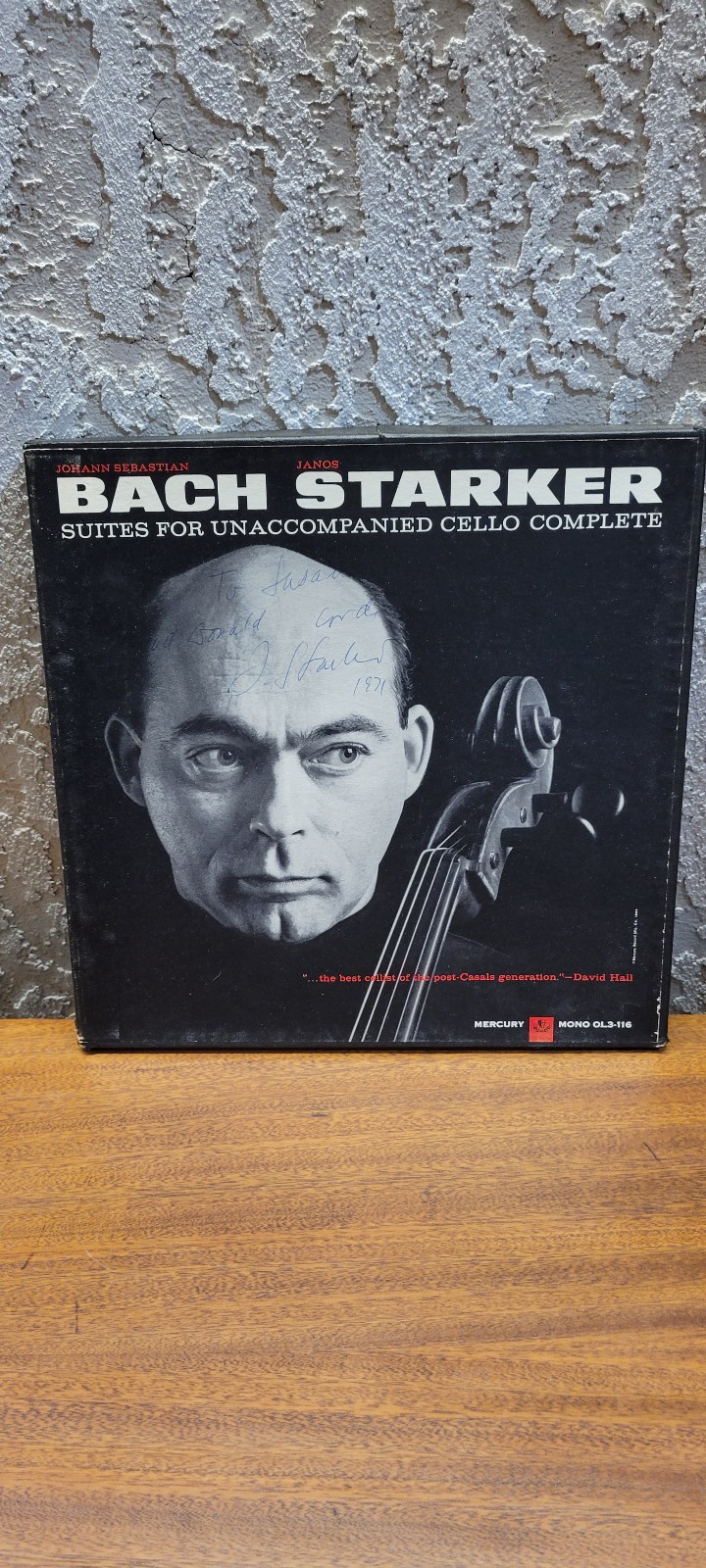 JANOS STARKER Bach Suites for Unacompanied Cello Complete Box - Signed