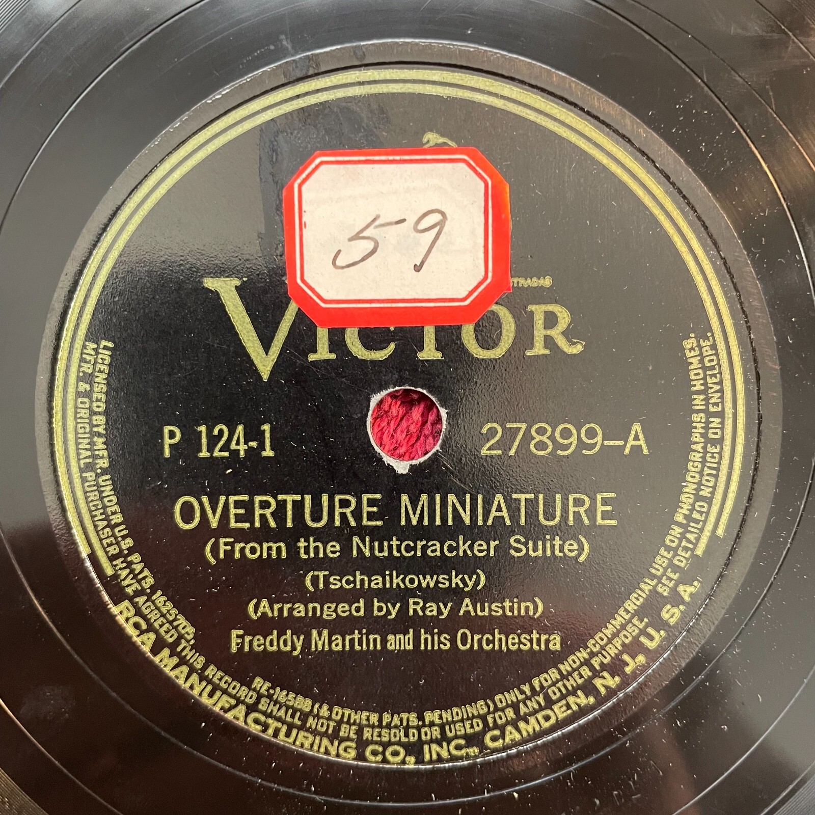 VICTOR 27899 Freddy Martin and his Orchestra 78rpm Overture Miniature/March