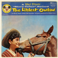 1955 Walt Disney The Littlest Outlaw Movie Record EP w/ PS 45 RPM T1 picture
