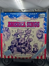 MEGA RARE 1974 Special Preview Album Walt Disney America Sings WOND-3 PROMO picture