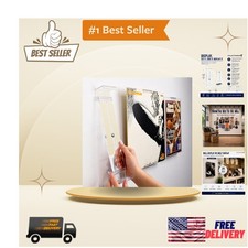 Elegant Vinyl Record Frame Wall Mount & Shelf Stand - Adjustable Hanging Display picture