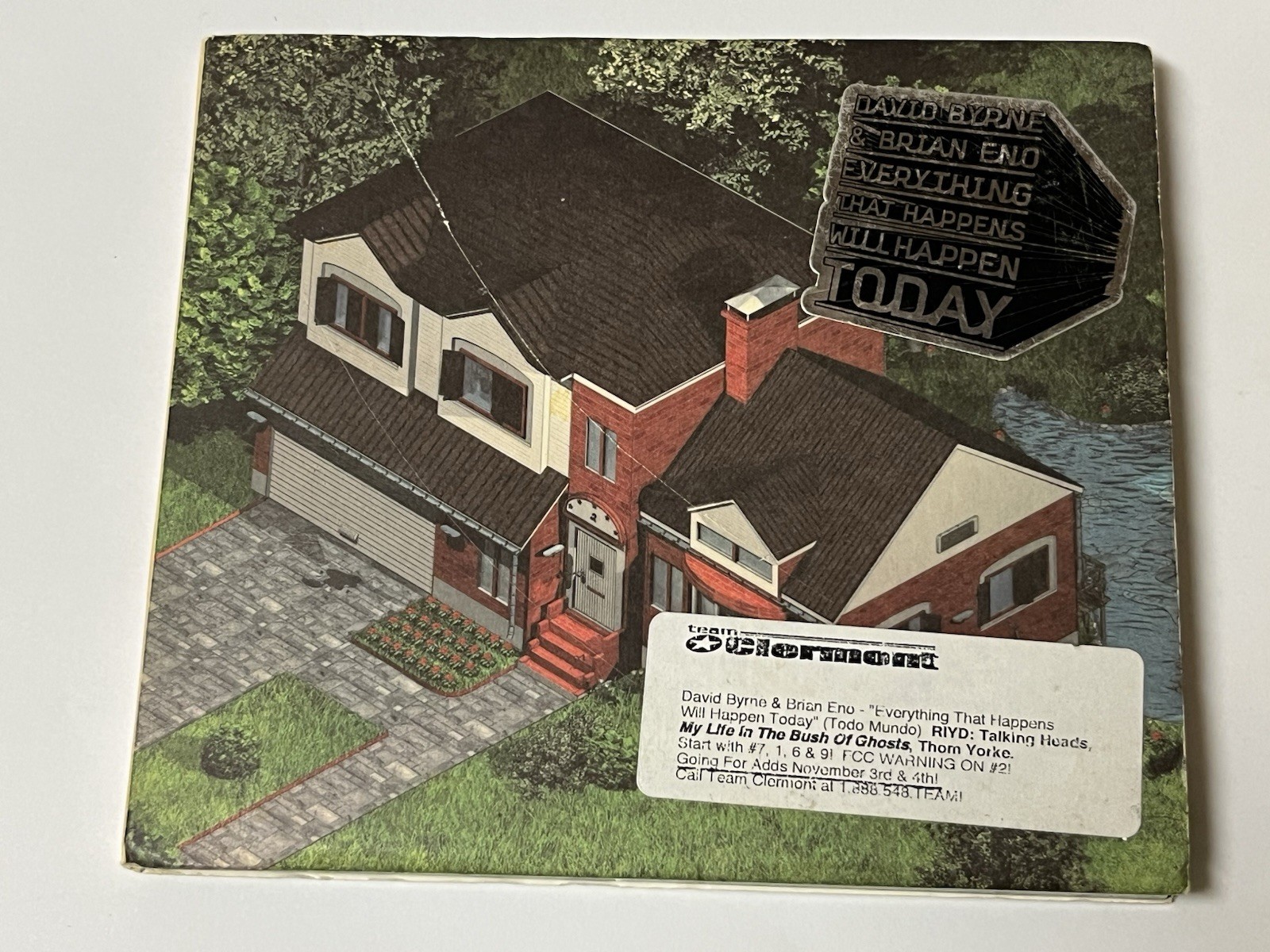 Everything That Happens Will Happen Today David Byrne/Brian Eno  Cd Promotional