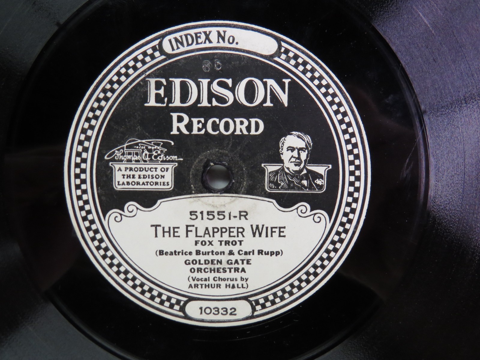 Golden Gate Orchestra - EDISON 51551 - The Flapper Wife & Hotsy Totsy Now