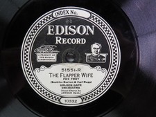 Golden Gate Orchestra - EDISON 51551 - The Flapper Wife & Hotsy Totsy Now picture