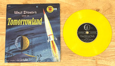 Walt Disney's Song of Tomorrowland Golden Records 45 Yellow Record w/Sleeve 1956 picture