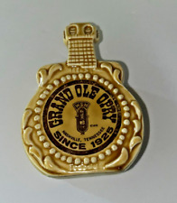 Vintage Grand Ole Opry Ceramic Gold Guitar Shaped Toothpick Holder picture