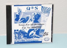QRS Pianomation CD - Songs For All Occasions #860059M - Music Piano Player picture