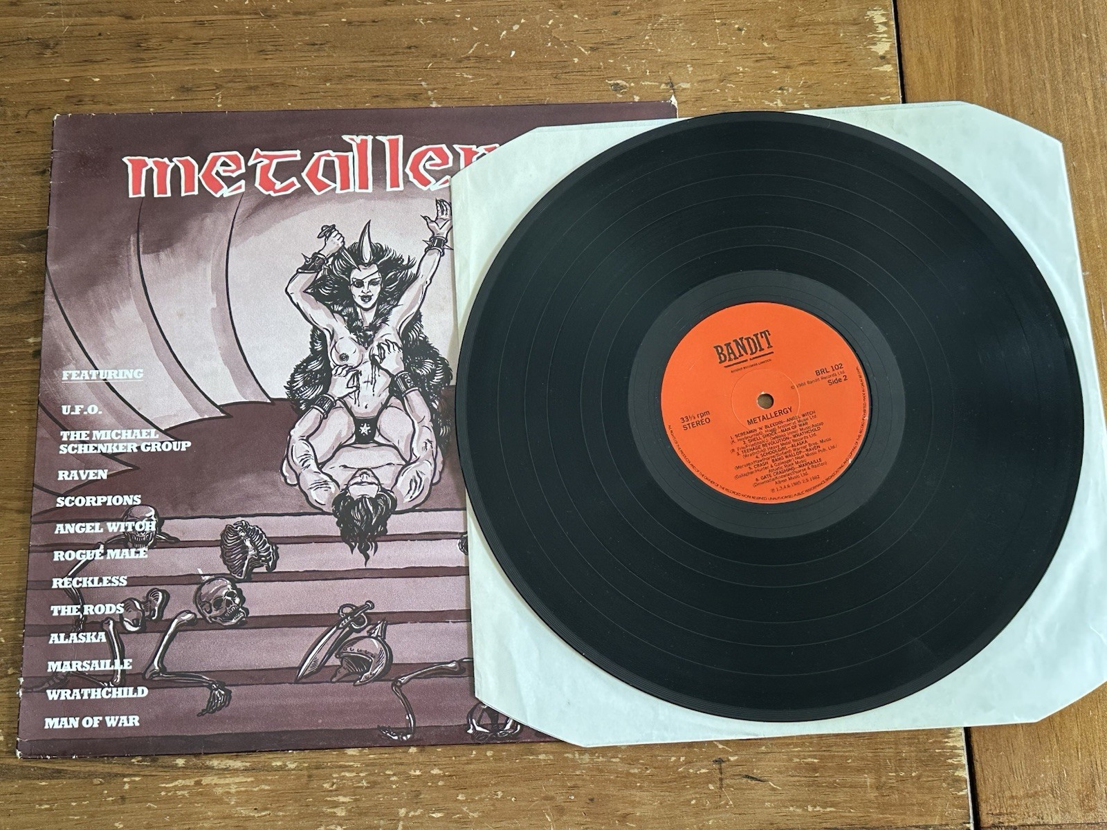 METALLERGY- meta1 comp LP 1986 UFO, Scorpions, Schenker, Angel Witch, Wrathchild