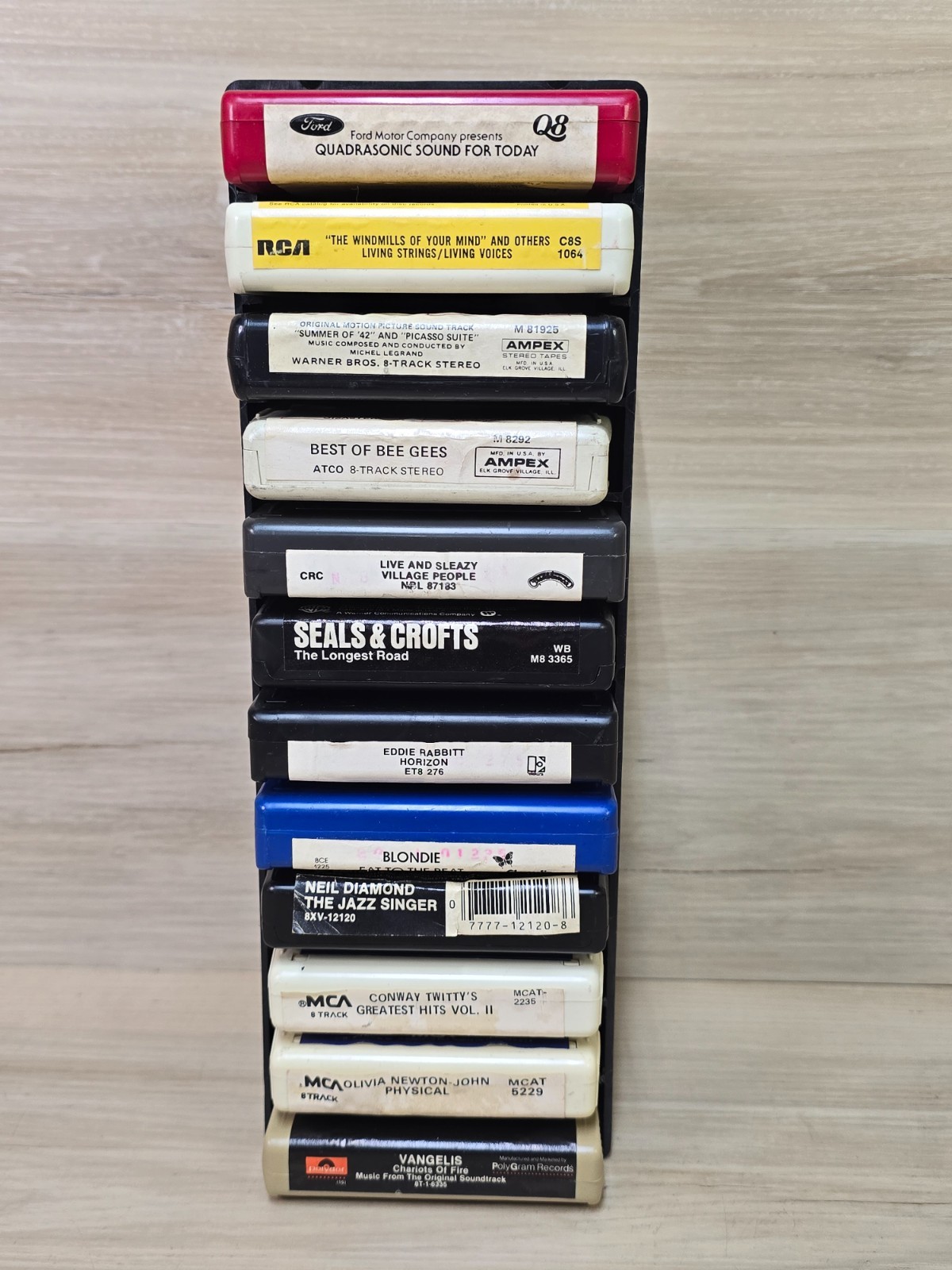 Mixed Lot of 12 Vintage 8 Track Tapes Blondie, Neil Diamond & More
