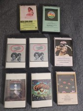 Vintage 8 Cassette Tape Lot - Rock, Pop, Soul, R&B Commodores, Diana Ross WONDER picture
